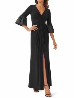 Wholesale 🥰 Adrianna Papell 👩 Womens Front Twist Maxi Evening 👗 Dress 🛒