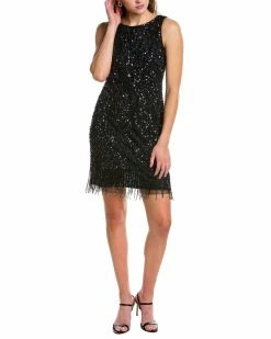 Hot Sale ⌛ Adrianna Papell Embellished Mini 👗 Dress for 👩 women 🤩