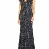 Cheap ✔️ Adrianna Papell 👩 Womens Beaded Mermaid Evening 👗 Dress 🧨