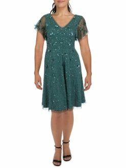 Best reviews of ✔️ Adrianna Papell 👩 Womens Beaded Flutter Cocktail and Party 👗 Dress 😀