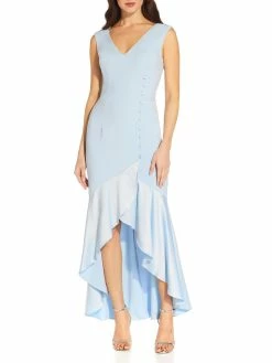 Promo 🛒 Adrianna Papell 👩 Womens Hi Low Maxi Evening 👗 Dress 💯