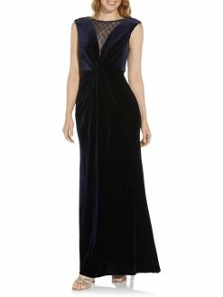 Best deal 😉 Adrianna Papell 👩 Womens Velvet Maxi Evening 👗 Dress 🌟