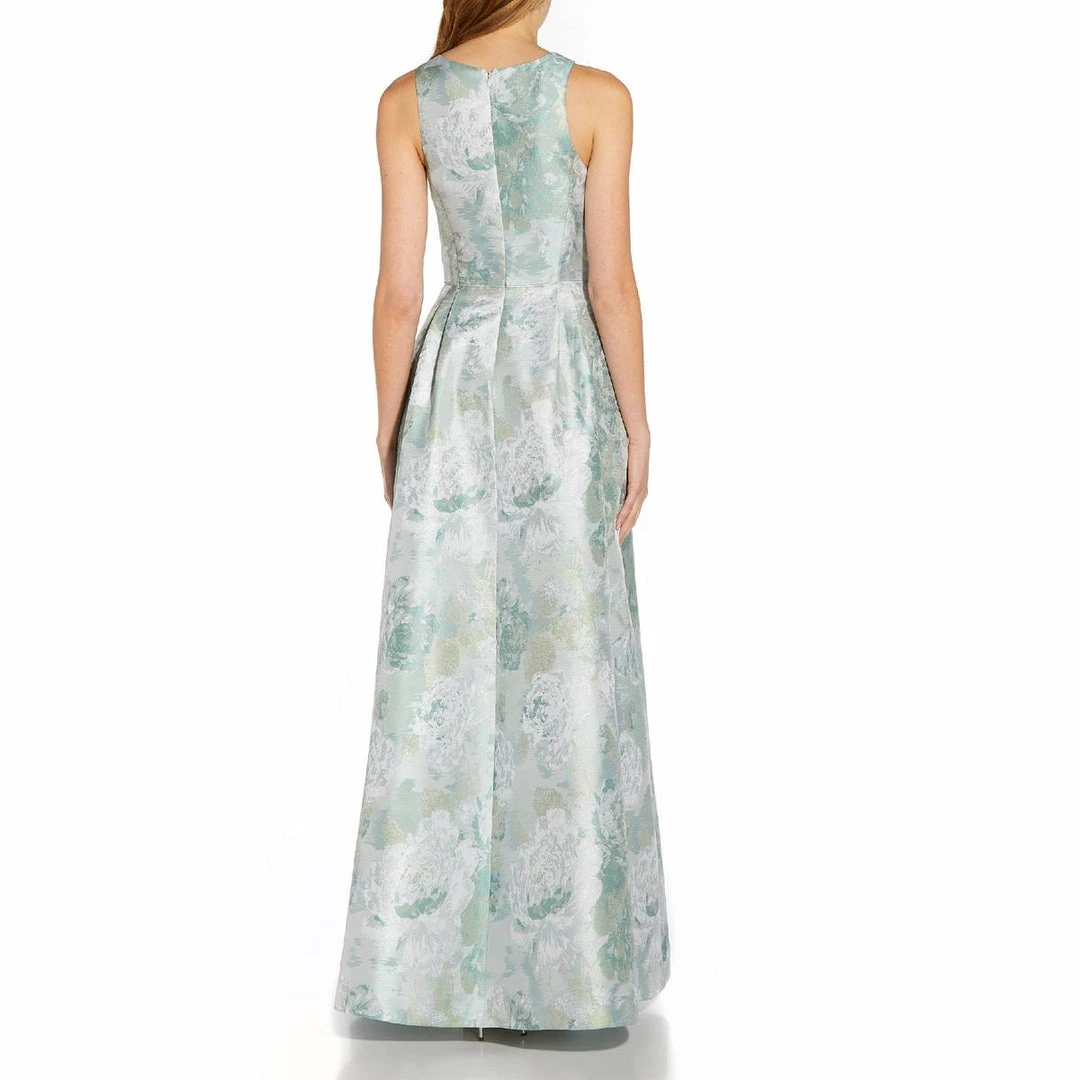 Hot Sale π Adrianna Papell π© Womens Floral Jacquard Evening π Dress π - Image 2