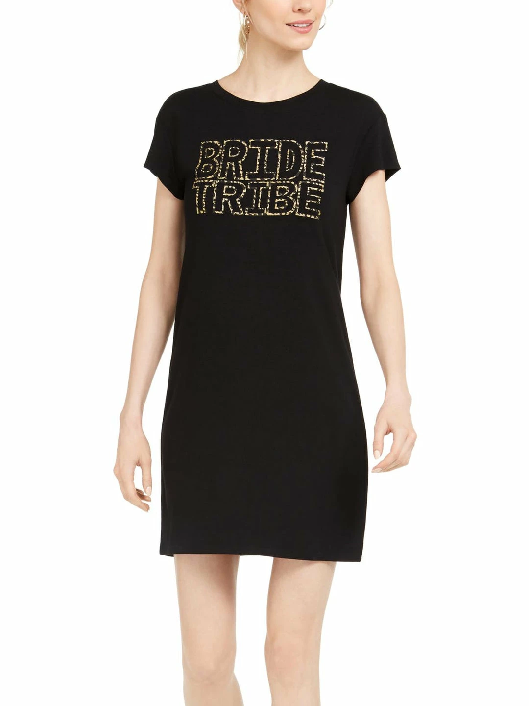 Discount ๐ Adrianna Papell Bride Tribe ๐ฉ Womens Graphic Short Sleeve T-Shirt ๐ Dress ๐