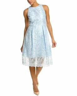 Cheap ⌛ Adrianna Papell Embroidered A-Line 👗 Dress for 👩 women ❤️