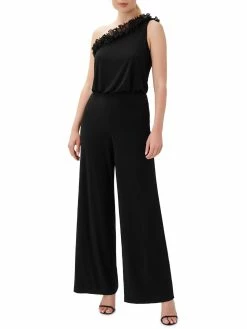 Best reviews of 🥰 Adrianna Papell 👩 Womens Ruffled One Shoulder Jumpsuit ⌛