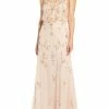 Hot Sale 🛒 Adrianna Papell 👩 Womens Floral Embellished Evening 👗 Dress ⭐