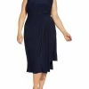 Best deal 💯 Adrianna Papell Plus 👩 Womens Jersey Asymmetric Cocktail and Party 👗 Dress 😍