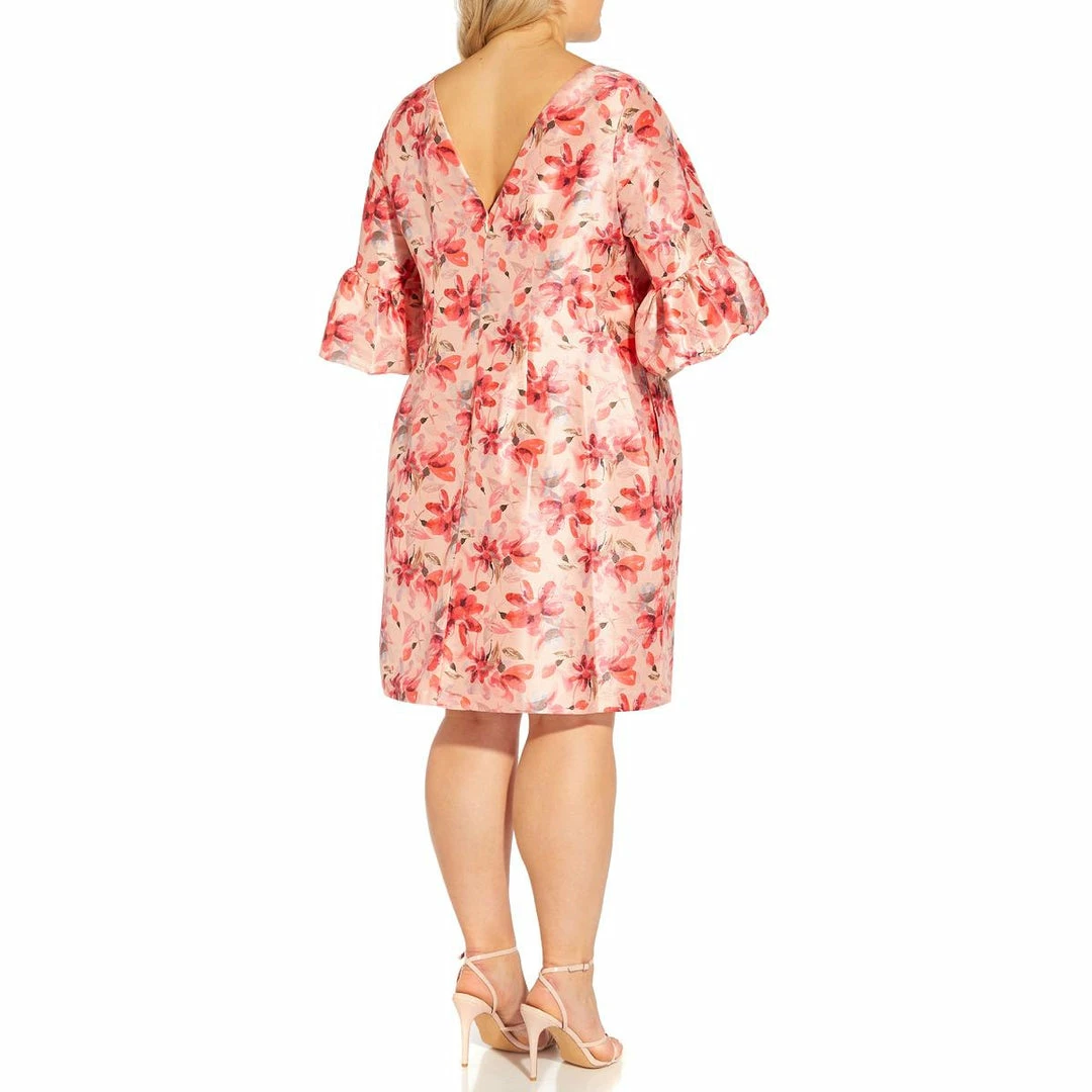 New ๐คฉ Adrianna Papell Plus ๐ฉ Womens Floral Print Knee-Length Shift ๐ Dress โ๏ธ - Image 2