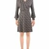 Promo 🎁 Adrianna Papell 👩 Womens Surplice Geometric Wrap 👗 Dress ⭐