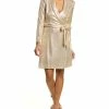 Best Pirce 🥰 Adrianna Papell Metallic Wrap 👗 Dress for 👩 women ✔️