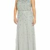 Hot Sale 🧨 Adrianna Papell Plus 👩 Womens Embellished Prom Evening 👗 Dress ❤️