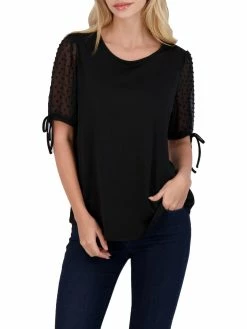 Cheapest 😍 Adrianna Papell 👩 Womens Short Sleeve Business Blouse ⌛