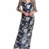 Budget 🔔 Adrianna Papell Embroidered Column Gown for 👩 women 🛒