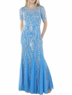 Brand new 🛒 Adrianna Papell 👩 Womens Embellished Maxi Evening 👗 Dress ⌛