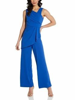 Deals 🔥 Adrianna Papell 👩 Womens Asymmetric Crepe Jumpsuit 😀
