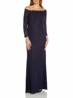 Best deal ✔️ Adrianna Papell 👩 Womens Lace Maxi Evening 👗 Dress 👏