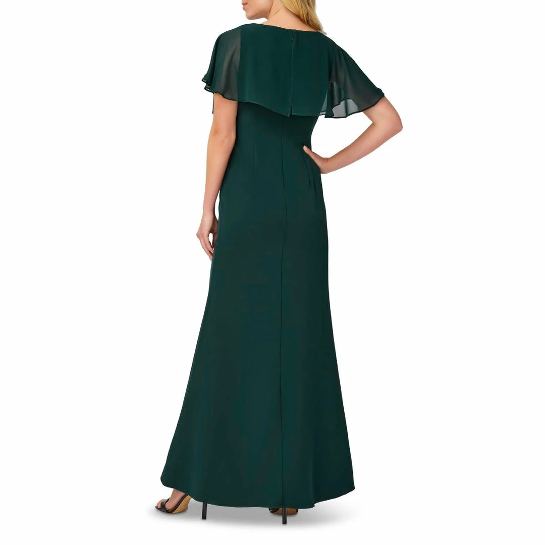 Cheapest ๐ Adrianna Papell ๐ฉ Womens Ruffled V-Neck Evening ๐ Dress โญ - Image 2