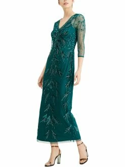 Deals ❤️ Adrianna Papell 👩 Womens Beaded Formal Evening 👗 Dress 🎁