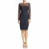New 🎉 Adrianna Papell 👩 Womens Cocktail Beaded Sheath 👗 Dress 🎉