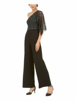 Discount 🤩 Adrianna Papell 👩 Womens One-Shoulder Evening Jumpsuit 👏