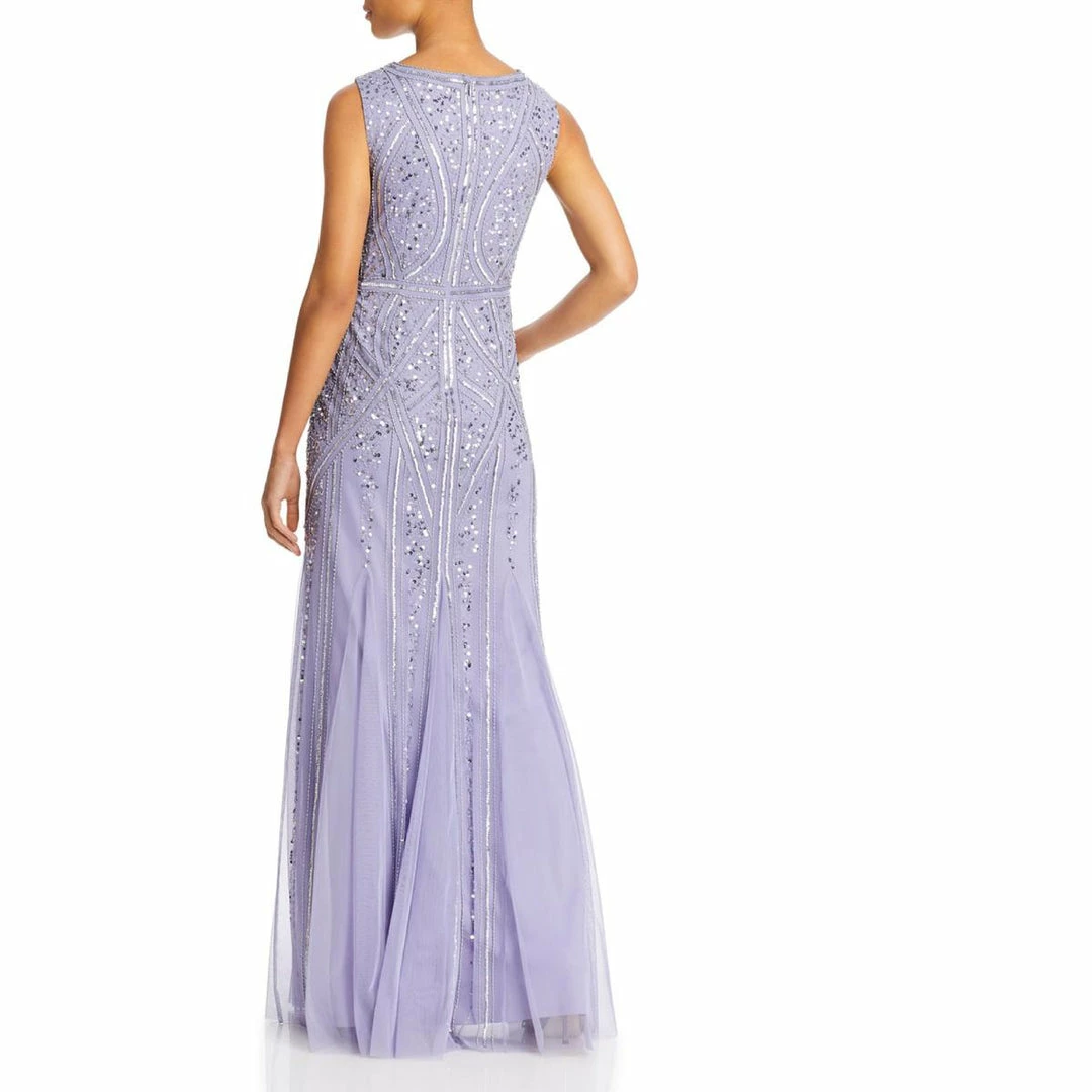 Brand new ๐ Adrianna Papell ๐ฉ Womens Mesh Embellished Evening ๐ Dress ๐ - Image 2