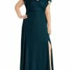 Brand new 🛒 Adrianna Papell Plus 👩 Womens Pleated Maxi Evening 👗 Dress 😀