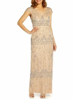 Best deal 😍 Adrianna Papell 👩 Womens Embellished Maxi Evening 👗 Dress 💯