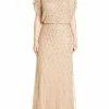 Best Pirce 😉 Adrianna Papell Plus 👩 Womens Embellished Blouson Evening 👗 Dress ✔️
