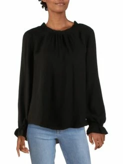 Best reviews of 🛒 Adrianna Papell 👩 Womens Key hole Pindot Blouse 😉