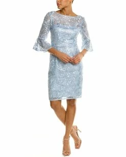 New 🛒 Adrianna Papell Embroidered Sheath 👗 Dress for 👩 women 😀