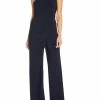 Discount 🌟 Adrianna Papell 👩 Womens Embellished One Shoulder Jumpsuit 😍