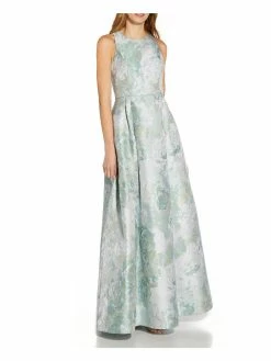 Hot Sale 👍 Adrianna Papell 👩 Womens Floral Jacquard Evening 👗 Dress 👍