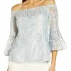 Promo 🎁 Adrianna Papell 👩 Womens Off-The-Shoulder Soutache Blouse 😍