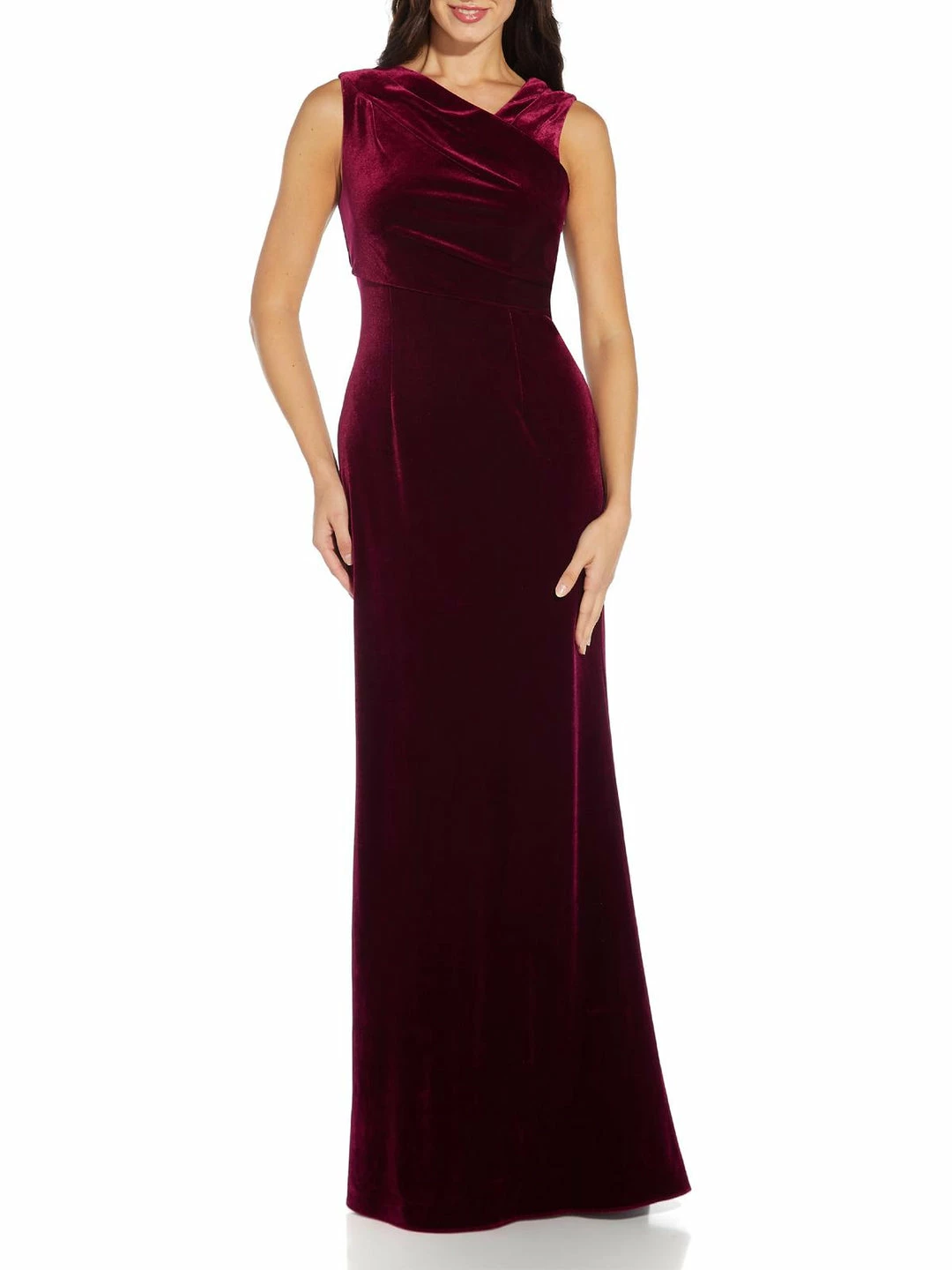 New ๐ Adrianna Papell ๐ฉ Womens Velvet Mermaid Evening ๐ Dress ๐ - Image 3