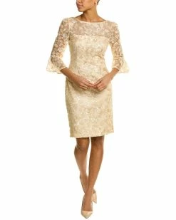 Hot Sale 🤩 Adrianna Papell Embroidered Sheath 👗 Dress for 👩 women 🤩