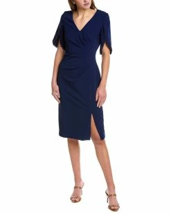 Flash Sale 🥰 Adrianna Papell Tulip Sleeve Sheath 👗 Dress for 👩 women 🥰