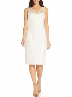 New 💯 Adrianna Papell 👩 Womens Formal Knee Sheath 👗 Dress 🛒