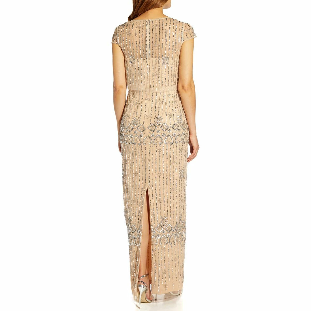 Best deal ๐ Adrianna Papell ๐ฉ Womens Embellished Maxi Evening ๐ Dress ๐ฏ - Image 2