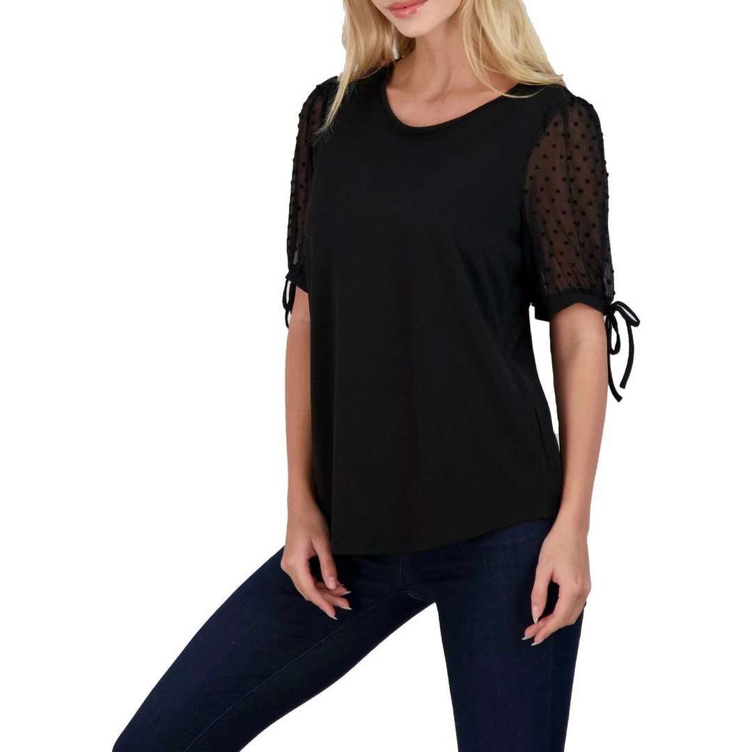 Cheapest 😍 Adrianna Papell 👩 Womens Short Sleeve Business Blouse ⌛ - Image 4