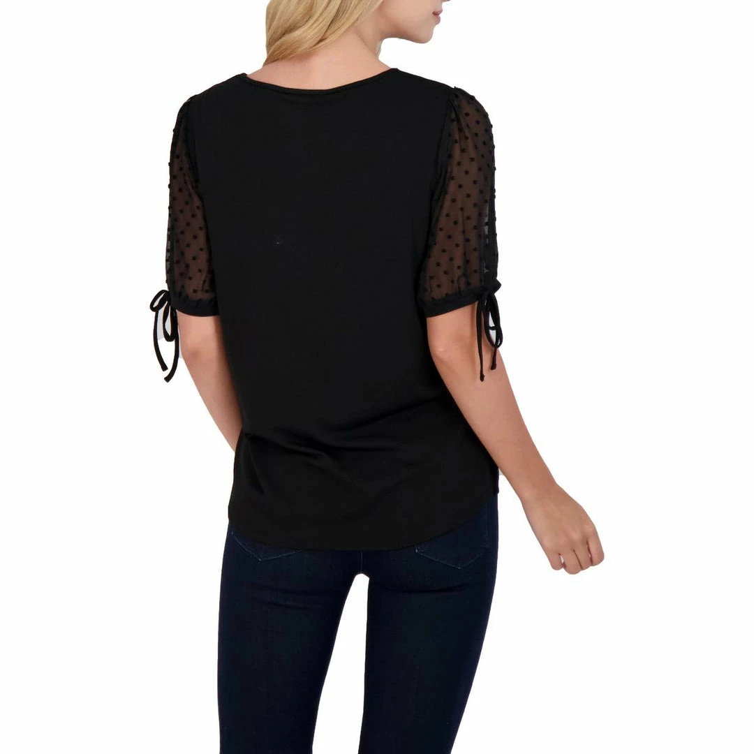Cheapest 😍 Adrianna Papell 👩 Womens Short Sleeve Business Blouse ⌛ - Image 2